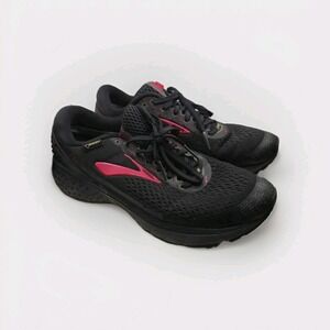 Brooks Ghost 11 GTX Womens GORE-TEX Running Shoes / Black-Pink / Sz 9‎